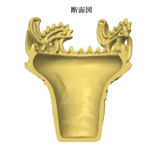 火焔型土器　模造品　レプリカ 木調色【20cm【火焔型土器 レプリカ】送料無料】現代アート風