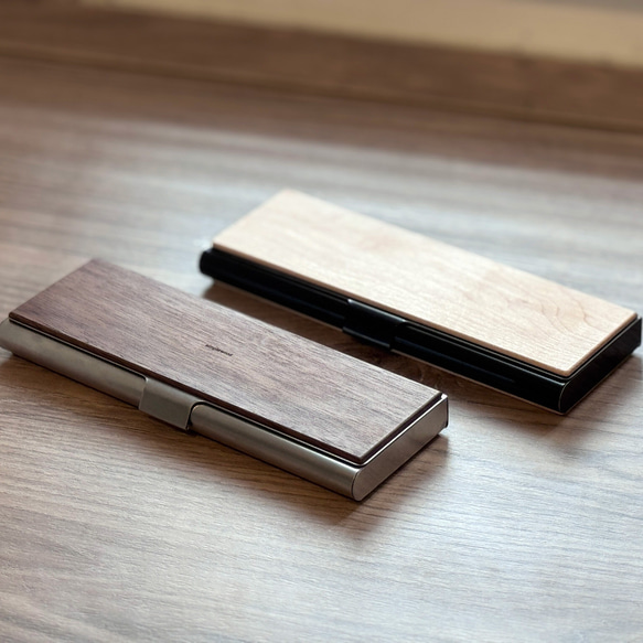 [カスタマイズギフト] 無料彫刻無垢材金属ペンケースペンバッグ鉛筆ケースビジネス 6枚目の画像