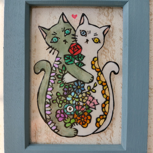 特別ホビー・楽器・アート - 猫 絵画 猫の絵 猫のイラスト