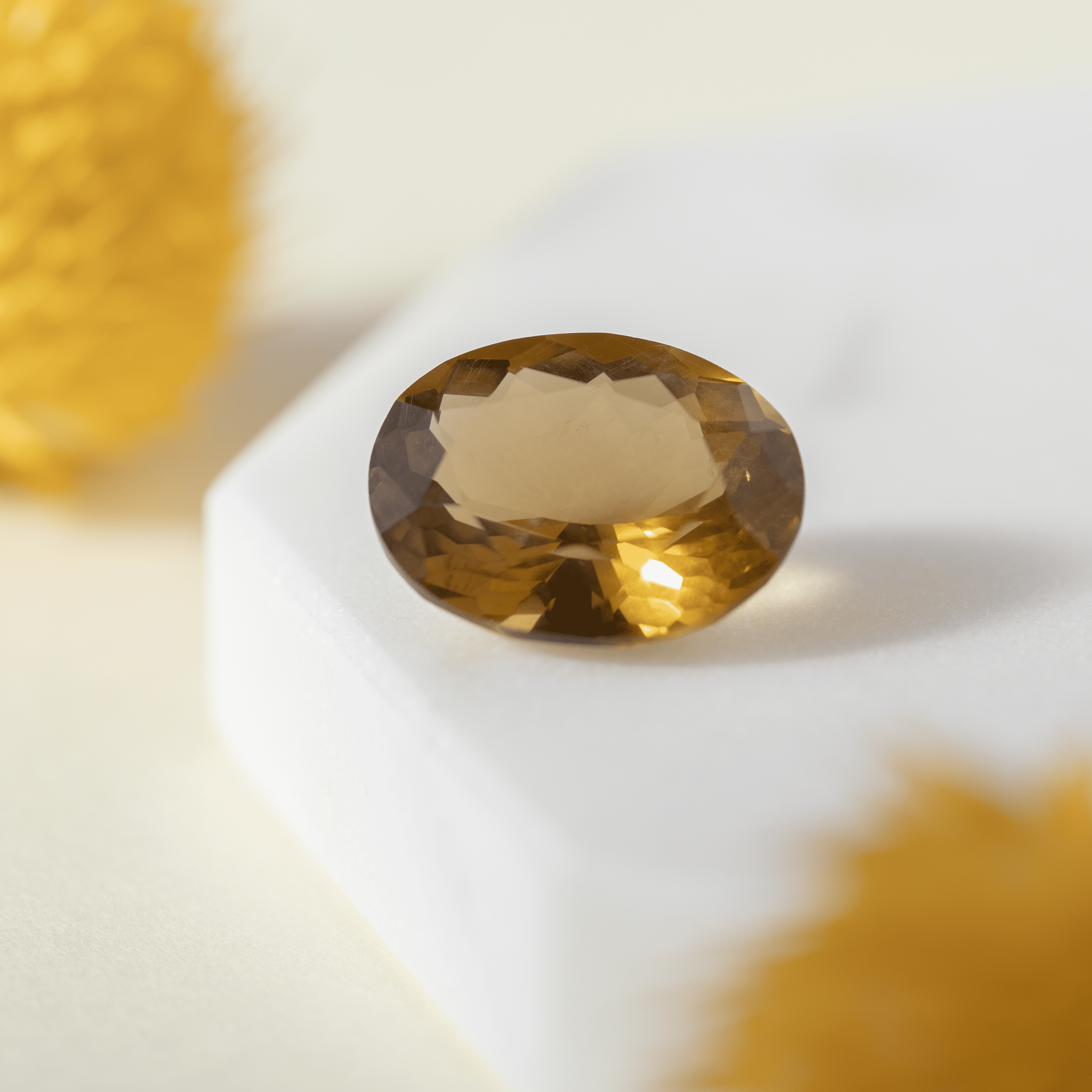 【希少な濃厚カラーの非加熱シトリン】シトリン 10.85ct
