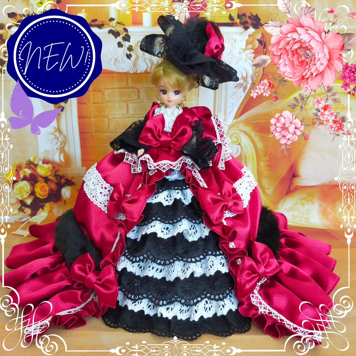 【アンティ】ドール　赤ちゃん　ドレス　服