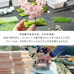 お部屋でお花見✿ ジオラマフレームセット　四季の丘～春・満開の桜 5枚目の画像