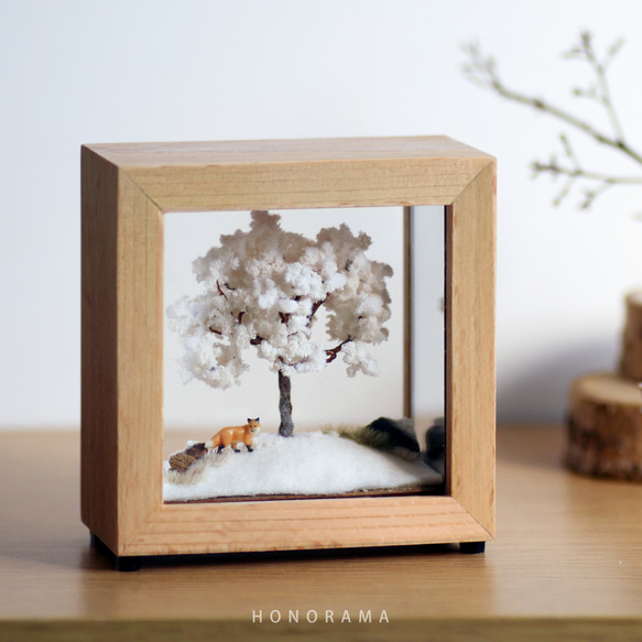 まとめ売り】木製フレーム付き 植物画 4枚セット【インテリア/アート