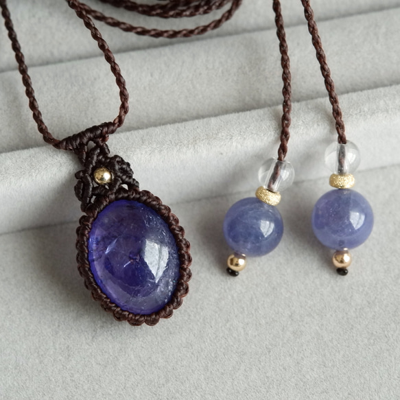 タンザナイトのマクラメネックレス 【公式通販】