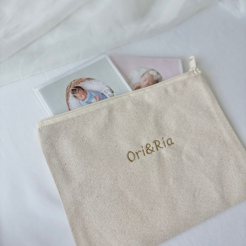 【リネン刺繍　Naoちゃん様オーダー専用ページ】マルチクロス　ボートポーチ コウペンちゃん サガラ刺繍メッシュポーチ みどり – コウペンちゃん