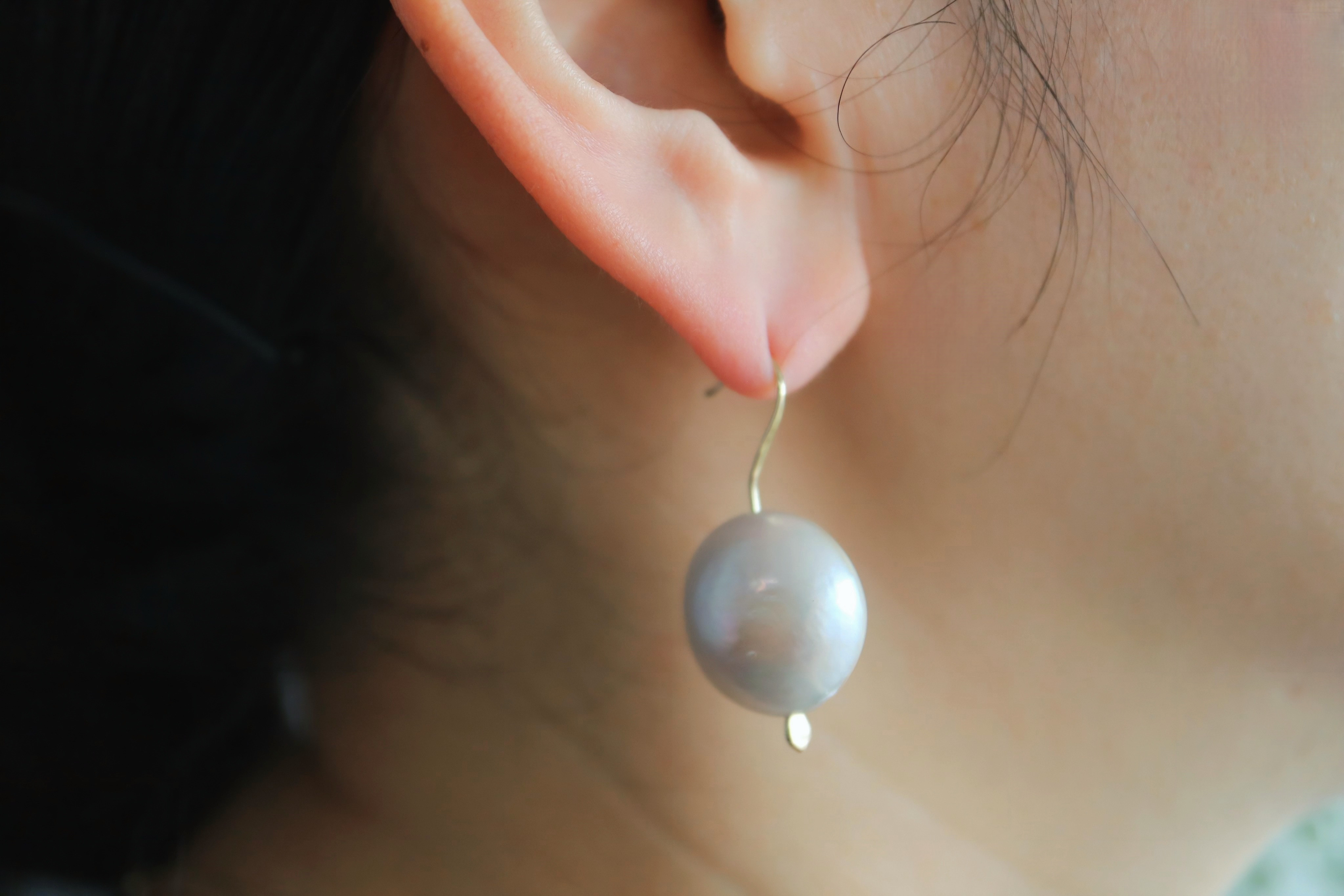 Mabe Pearl K10ピアス   (24P-14)