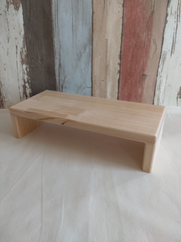 椅子やテーブルにもなる 木製 コの字ラック 水槽台 ハンドメイド