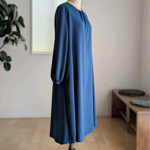 ✜フォーマルワンピース✜ロイヤルブルー✜二越ちりめん✜【送料無料