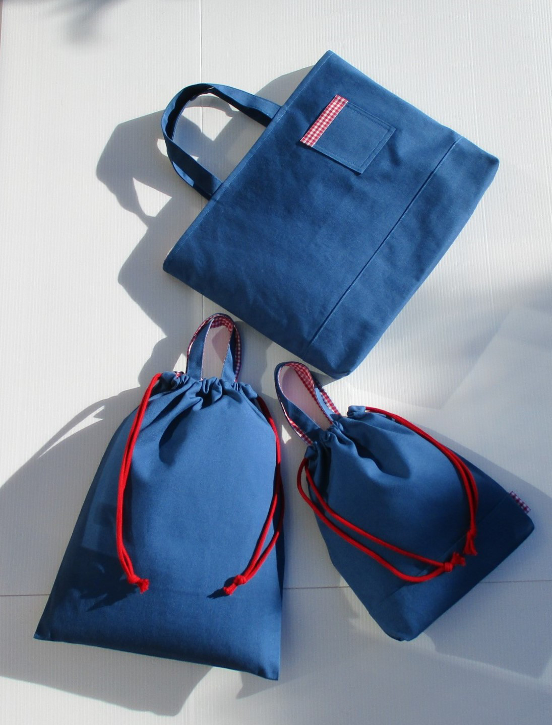 入園入学準備3点セット　ブルー