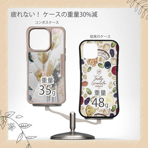 iPhone16/iPhone16e/iPhone16 Pro ゴールド コンポスケース