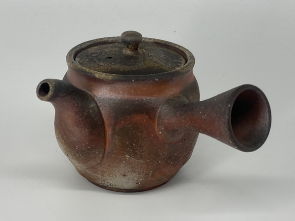 備前焼　急須　桟切　紙箱入り 1枚目の画像