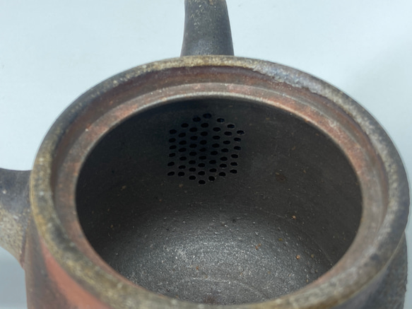 備前焼　急須　桟切　紙箱入り 6枚目の画像