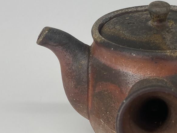 備前焼　急須　桟切　紙箱入り 4枚目の画像