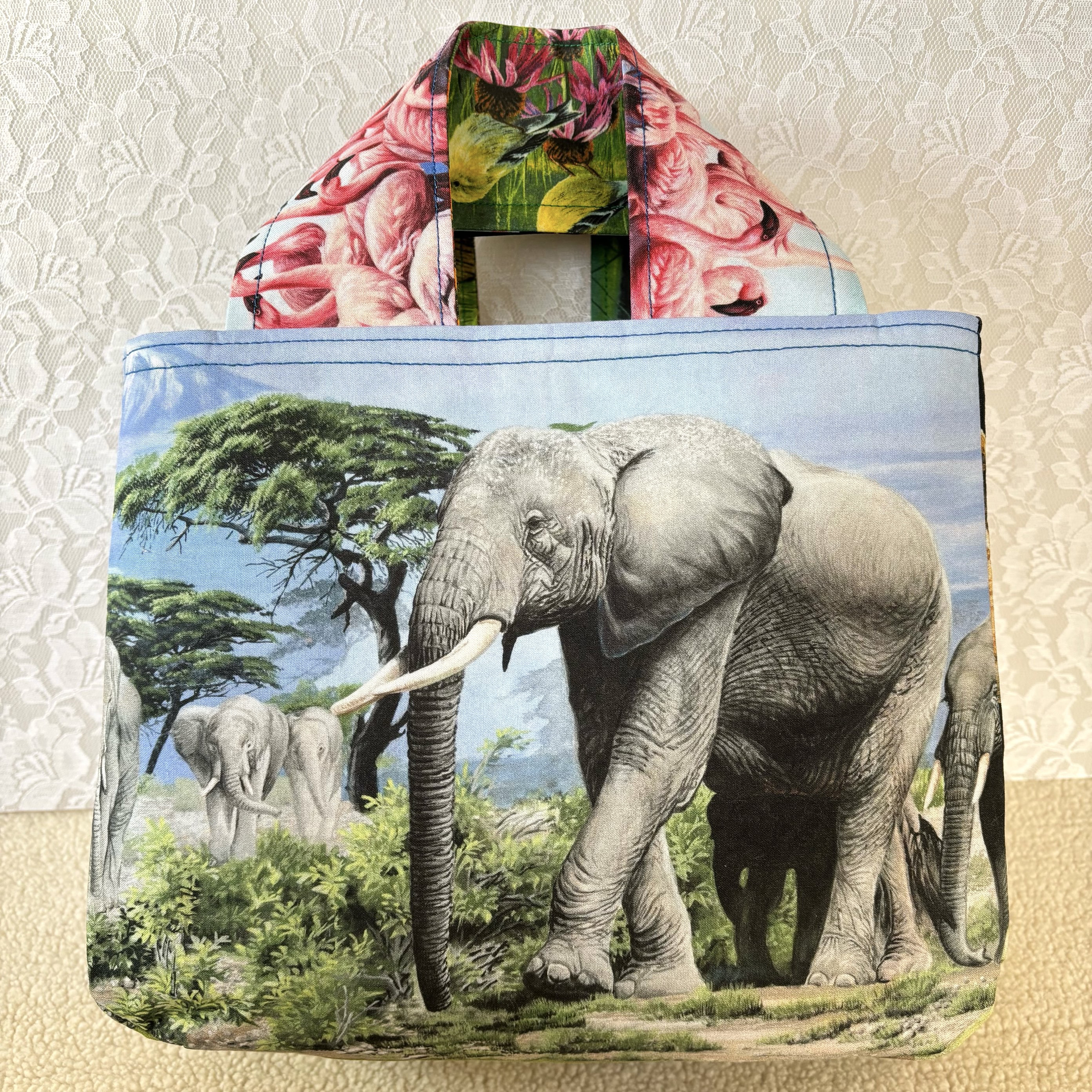 アフリカンサファリ　お買い物バッグ(大)