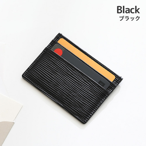 本革 カードケース 名刺入れ インナーカードケース エンボス