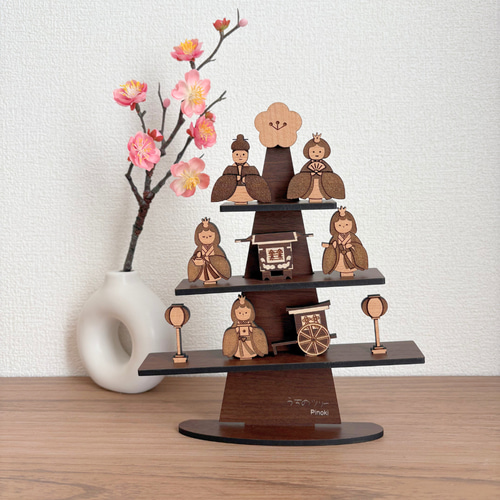 パーツのみ】うちのツリー ひなまつりパーツ 2way 壁掛け 置き型