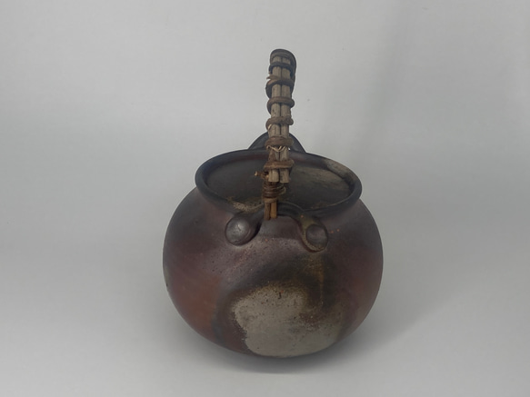 備前焼　急須　桟切　紙箱入り 6枚目の画像