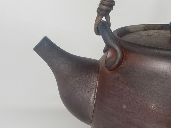 備前焼　急須　桟切　紙箱入り 4枚目の画像