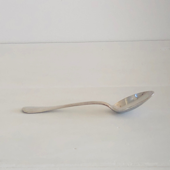 DYI・ディスプレイ素材/フランス製シルバープレートのティースプーン・デザートスプーン・カトラリー(ブロカント) 5枚目の画像