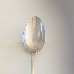 DYI・ディスプレイ素材/フランス製シルバープレートのティースプーン・デザートスプーン・カトラリー(ブロカント) 10枚目の画像