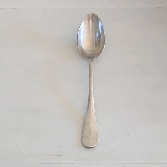 DYI・ディスプレイ素材/フランス製シルバープレートのティースプーン・デザートスプーン・カトラリー(ブロカント) 2枚目の画像