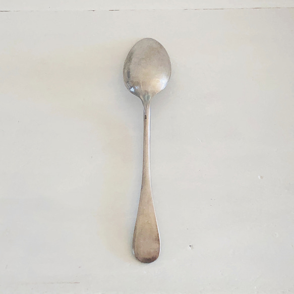 DYI・ディスプレイ素材/フランス製シルバープレートのティースプーン・デザートスプーン・カトラリー(ブロカント) 3枚目の画像