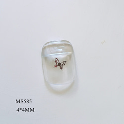 (1000個)ネイルパーツ　　蝶　ハート　MS583〜MS588 4枚目の画像