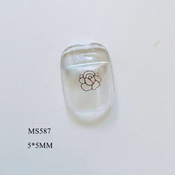 (1000個)ネイルパーツ　　蝶　ハート　MS583〜MS588 6枚目の画像