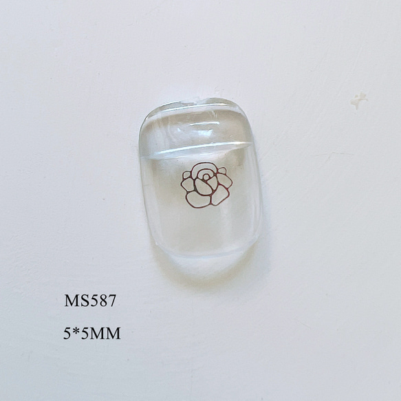 (1000個)ネイルパーツ　　蝶　ハート　MS583〜MS588 6枚目の画像