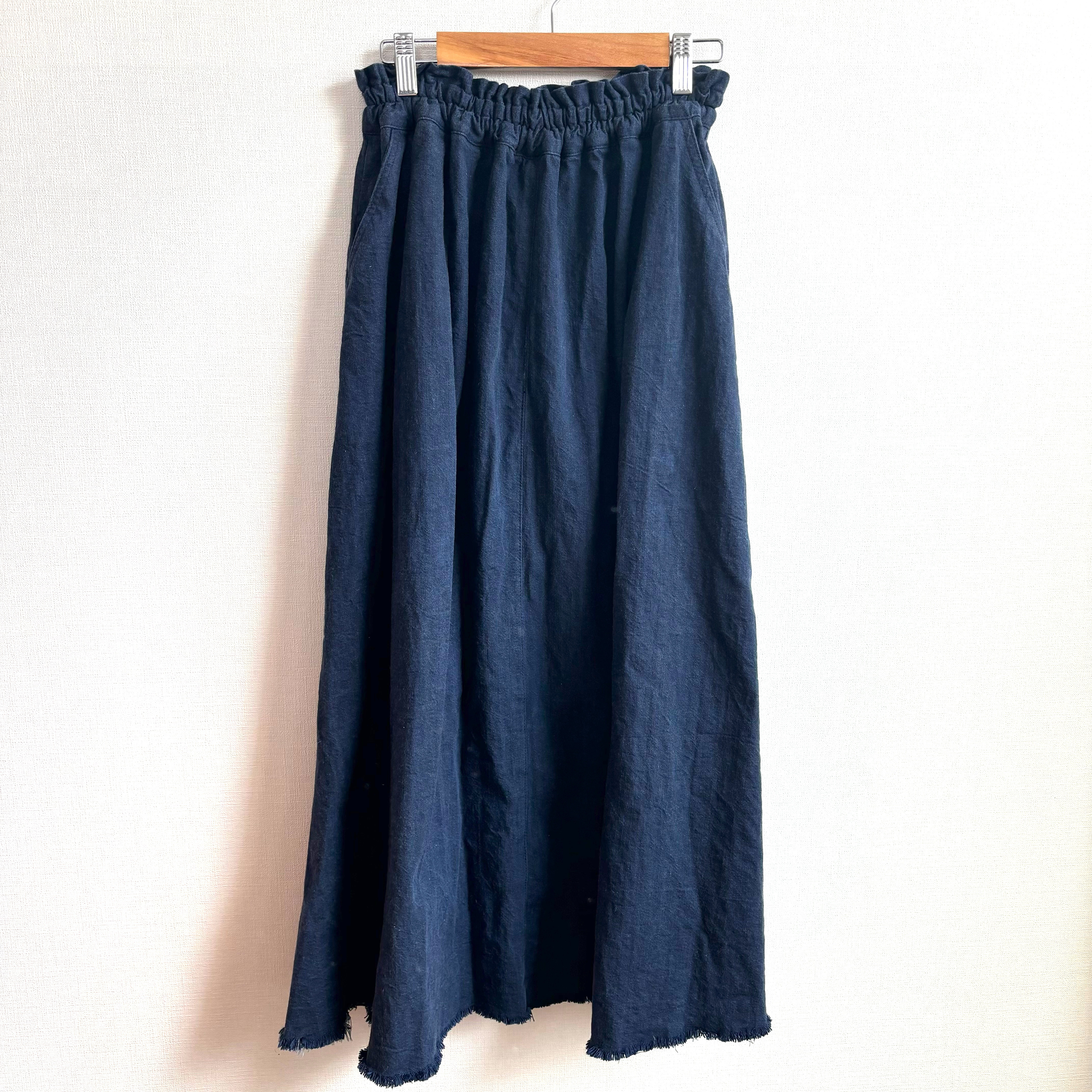 岡山デニム✨　日本製　国産デニム　セルビッジデニム　デニム　フレアスカート  スカート　セルビッジデニム 7,840円