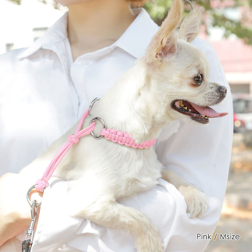 8色 パラコード の 首輪 わんちゃん ハンドメイド 散歩 大型犬