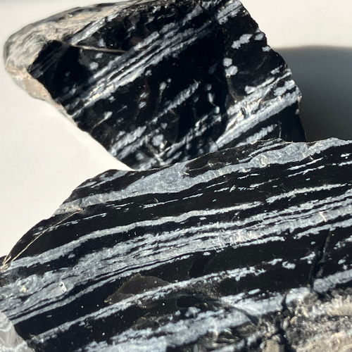 北から南 国産obsidian 日本黒曜石6種類 計12個セット 天然石