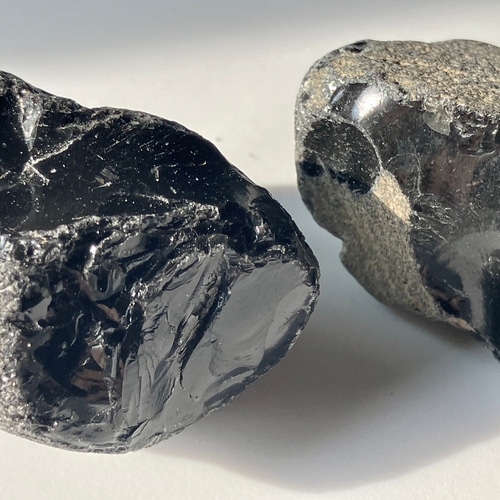 北から南 国産obsidian 日本黒曜石6種類 計12個セット 天然石