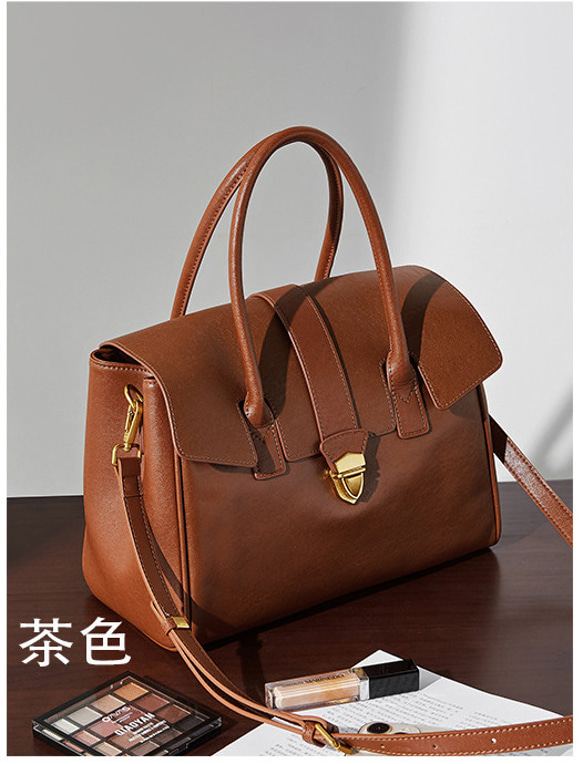 復古本革大容量トートバッグ 牛革出張する通勤用Tote bag 17枚目の画像