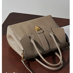 復古本革大容量トートバッグ 牛革出張する通勤用Tote bag 16枚目の画像