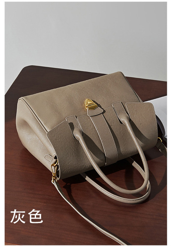 復古本革大容量トートバッグ 牛革出張する通勤用Tote bag 16枚目の画像