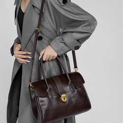 復古本革大容量トートバッグ 牛革出張する通勤用Tote bag 11枚目の画像