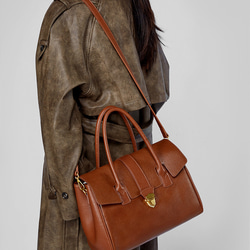 復古本革大容量トートバッグ 牛革出張する通勤用Tote bag 9枚目の画像