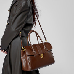 復古本革大容量トートバッグ 牛革出張する通勤用Tote bag 7枚目の画像