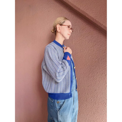 RATA❤️秋冬春三季❤️獨具特色的「百搭開襟衫」❤️RATA原創日本製造❤️亮藍色x象牙色 第6張的照片