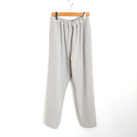 【Creema限定カラー】再販！× 12  裏起毛あったか素材のなんでもないパンツ  やわらかな落ち感  ネイビー 9枚目の画像