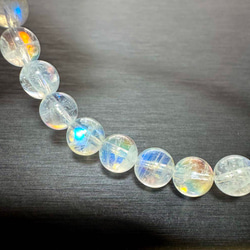 キラキラ 花火ルチル ブラックシルバー 水晶 10mm ブレスレット 天然石 キラキラ 花火ルチル シルバー 水晶 10mm ブレスレット 天然石