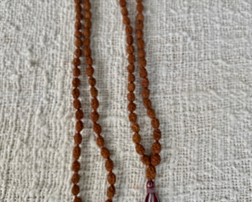 オール3面ルドラクシャ】TURIDATUタッセル☆108粒マーラー ネックレス