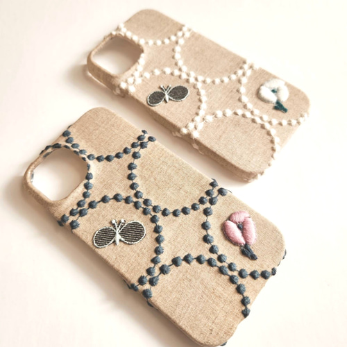 ミナペルホネン ハンドメイド タンバリン スマホケース iPhoneケース