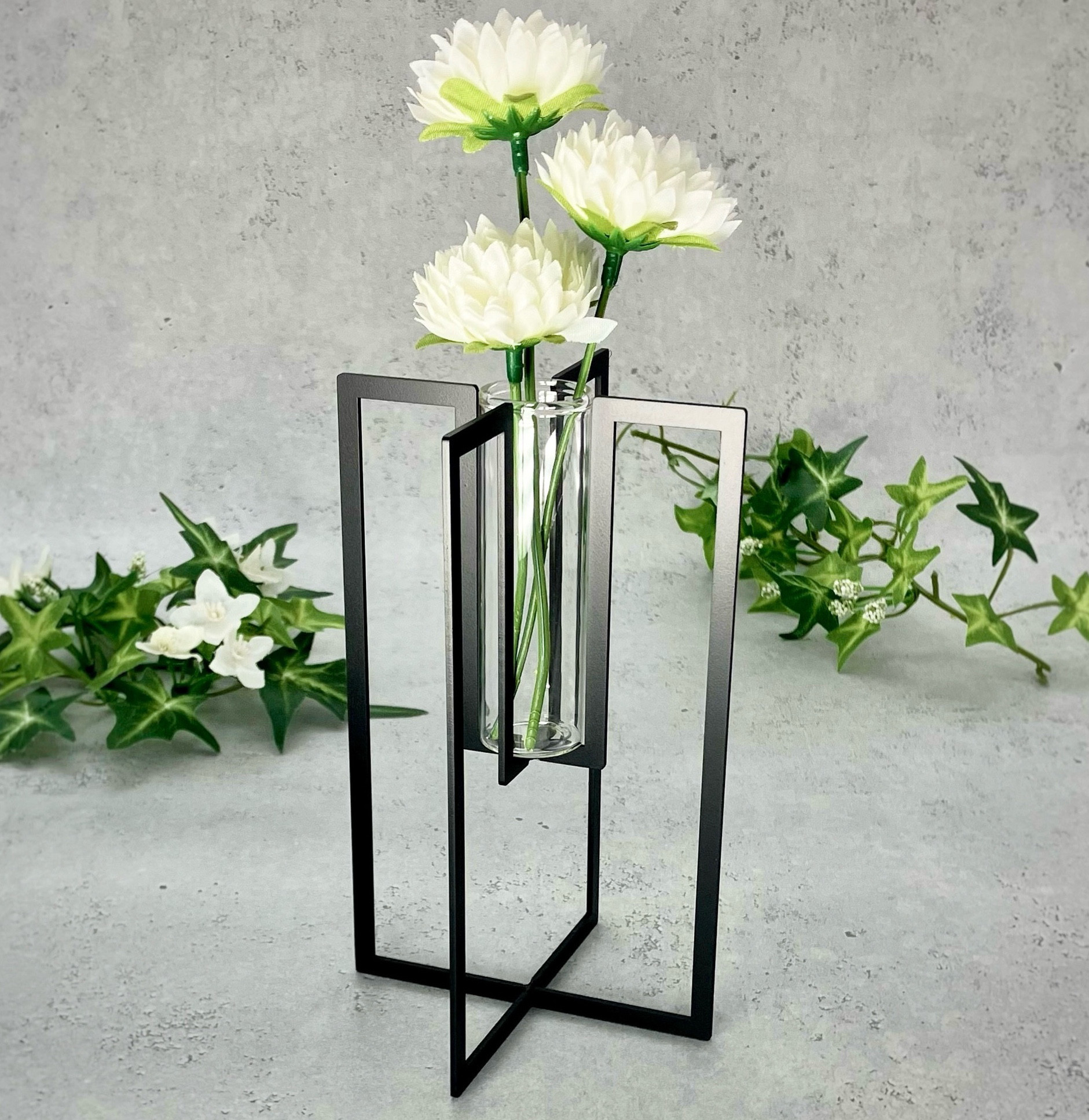【鉄の一輪挿し】一輪挿し　花器　花瓶　フラワーベース　フラワースタンド　アイアン家具　アイアン雑貨　アイアンインテリア