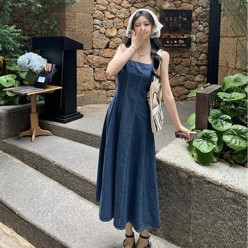 大きいサイズ レディース デニム ワンピース ロング 春夏 秋 大きいサイズ レディース デニム ワンピース ロング 春夏 秋