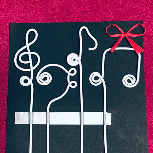 音楽ガーデンピック白【小】4本セット ト音記号 ヘ音記号 音符