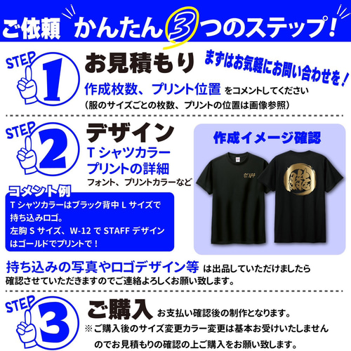 オリジナルTシャツ オーダーメイドTシャツ作成 プリント クラT 綿 制作