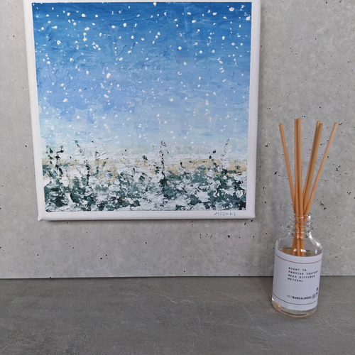 冬の日」テクスチャーアート・原画 絵画 Mizuki. 通販 18782973