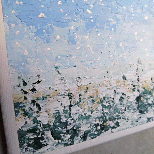 冬の日」テクスチャーアート・原画 絵画 Mizuki. 通販 18782973